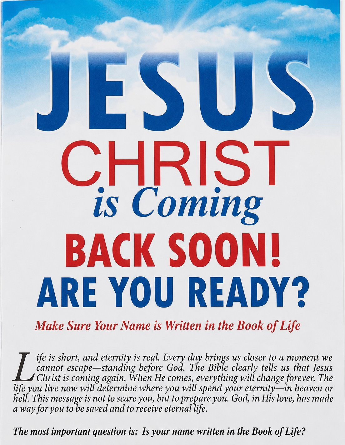 Jesus Is Coming Back Soon
